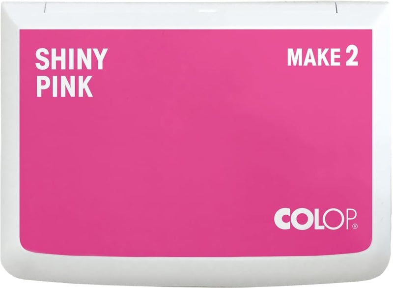 Colop Make Series, Ink Stamp Pads, with Non-Toxic Premium Ink, Water-Based Acid-Free (Shiny Pink, Make 2-2-3/4" x 4-1/4") - Image 1